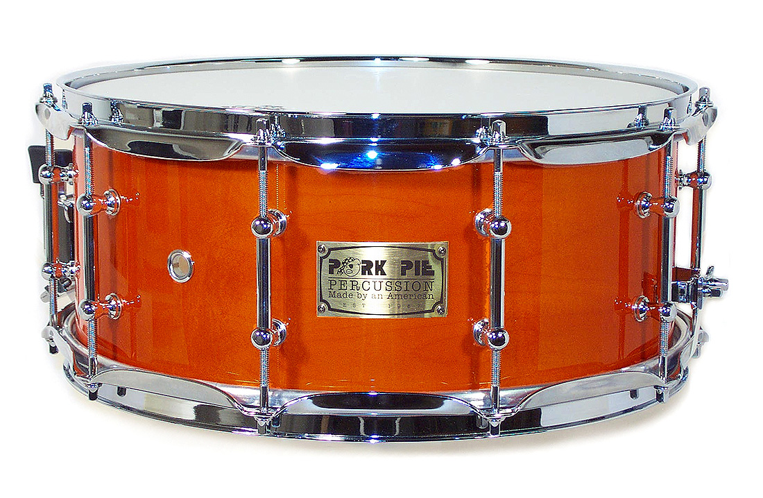 USA Custom Snare: Burnt Orange Hi-Gloss Snare
