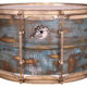 Pork Pie USA Custom Snare: 8x14 Aged Patina Brass Specialty Snare