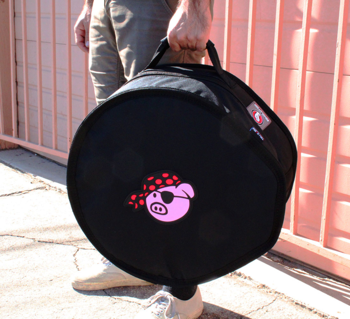 Pork Pie Snare Bag, held
