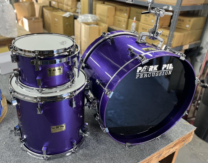 Purple Sparkle Lacquer Drum Set
