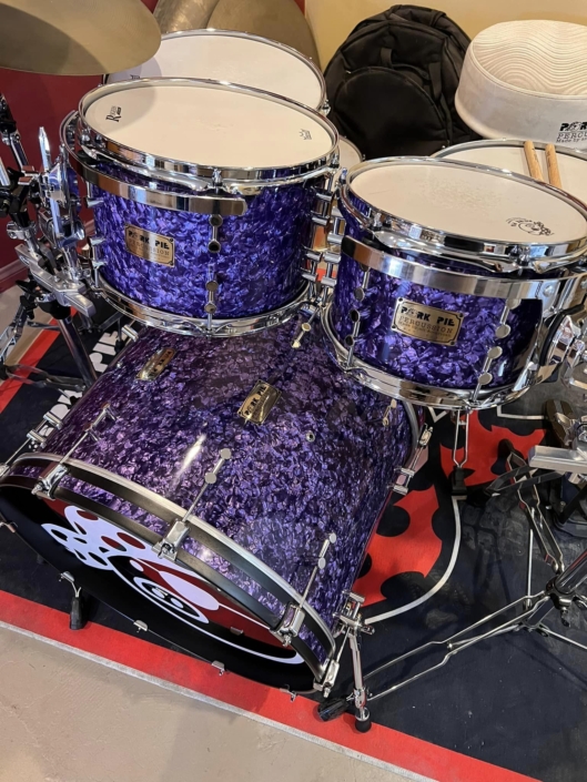 Purple Marine Pearl Drum Set w/ Tube Lugs